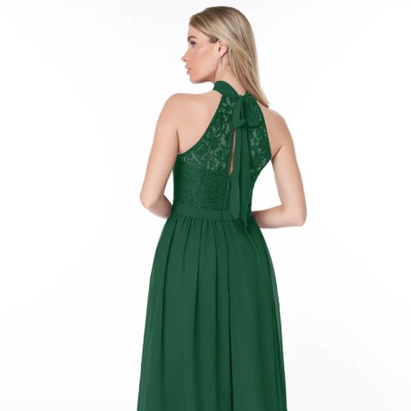 Azazie Emerald Green A18 "Emilia" - Picture 2 of 7